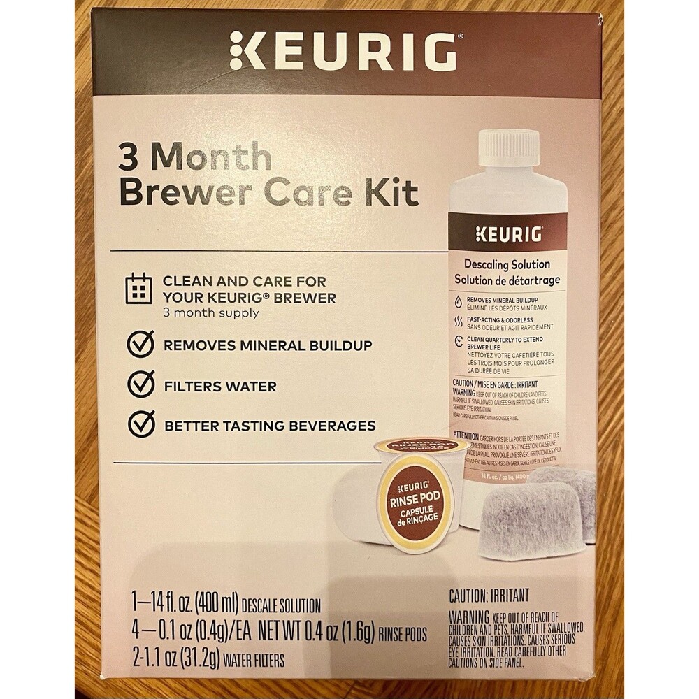 Keurig 3 Month Brewer Care Kit And Water Filters